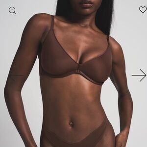 SKIMS Brown Bra